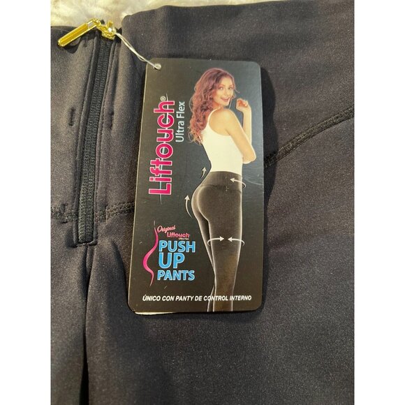 Cysm Push Up Pants Womens XL Black Stretch Front Zip High Rise Pull on Lifetouch - Picture 5 of 11